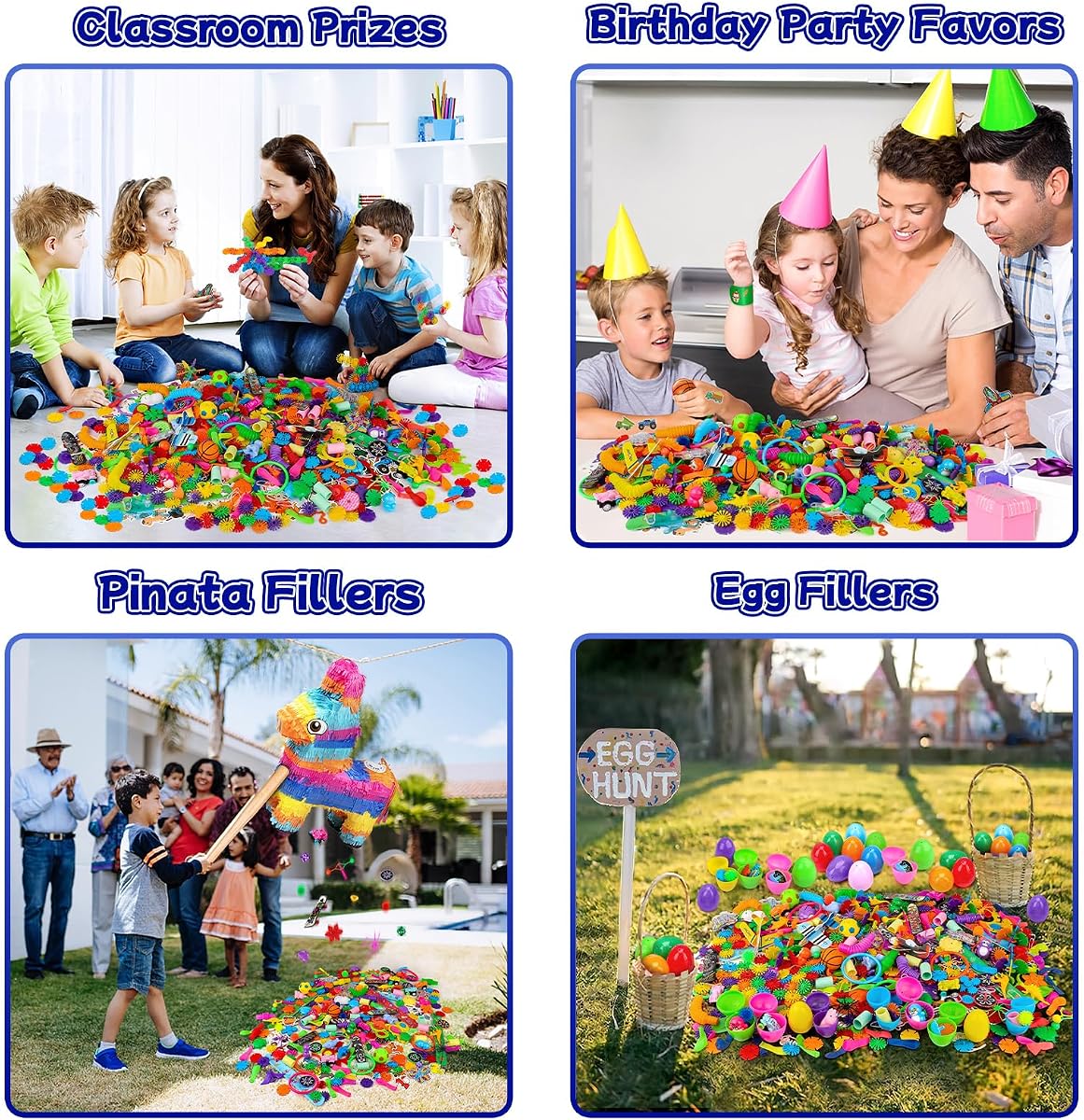 Thousand-piece bulk party favour assortment in a printed colour box — view 3