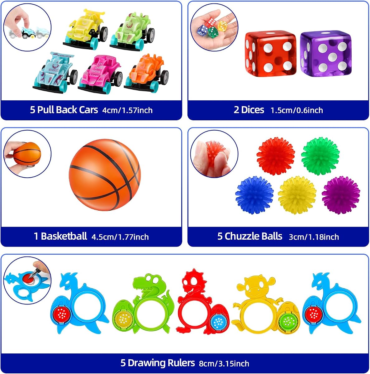 Thousand-piece bulk party favour assortment in a printed colour box — view 5