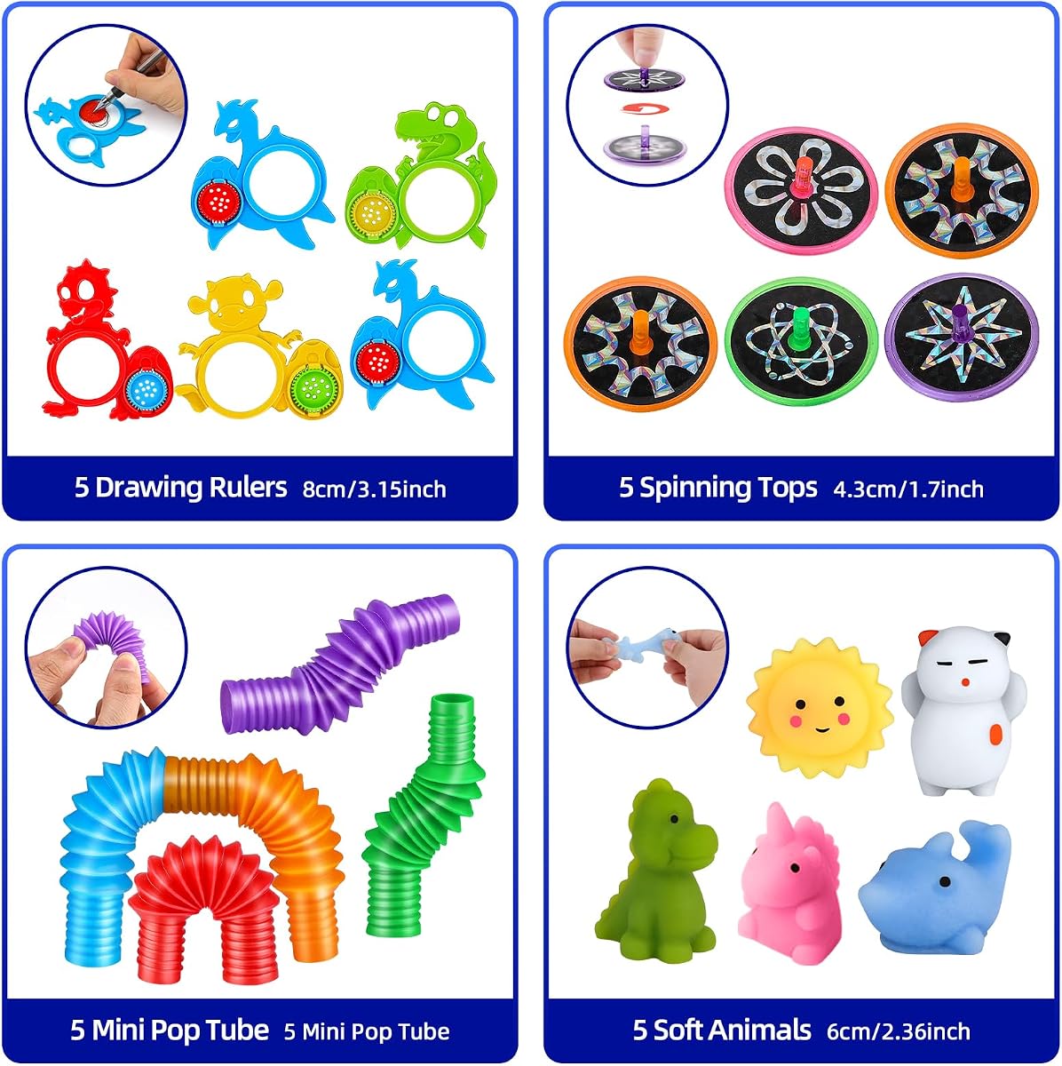 Two hundred piece party prize assortment in a printed colour box — view 5