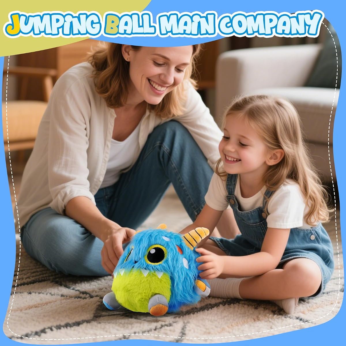 Crawling monster sensory plush toy with a tappable shell — view 6