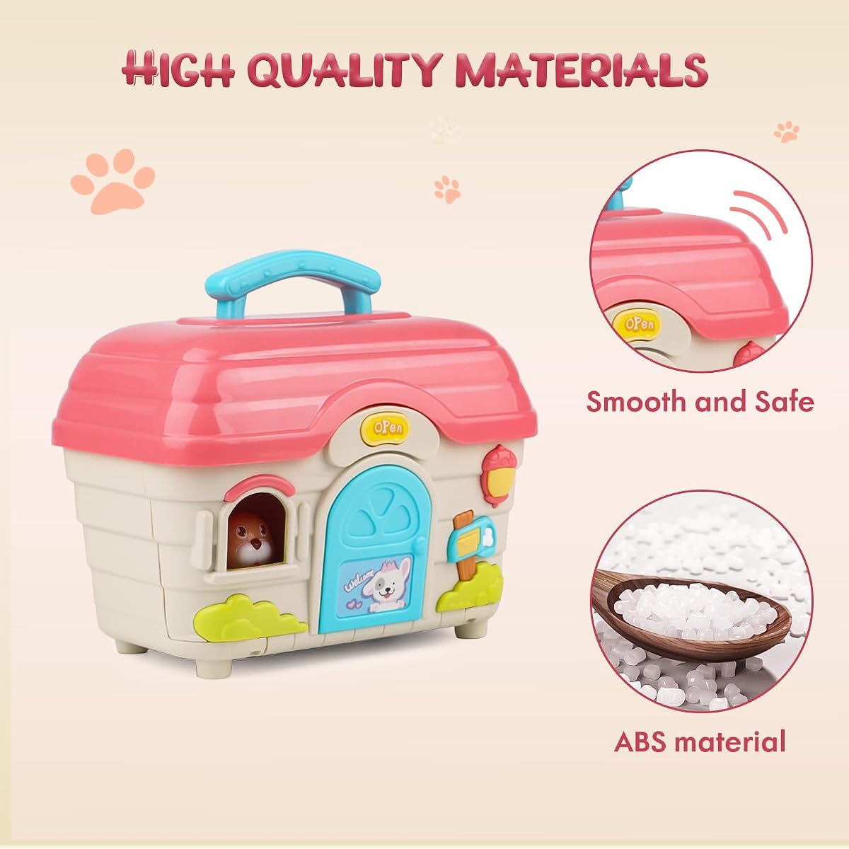 Electronic mini puppy dog house playset with a walking puppy and chore cards — view 5